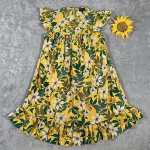 Who What Wear Floral Ruffle Babydoll Dress Size XS Women’s